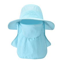 Load image into Gallery viewer, Summer Quick-drying Men Women Hat Outdoor Face Mask Wide Brim Bucket Hat Sun Protection Cap for Fishing Hunting
