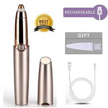 Load image into Gallery viewer, USB NEW Charger Design Eyebrow Trimmer for Women Electrical Eyebrow Hair Remover Eyebrow Razor Portable Epilator Facial Remover

