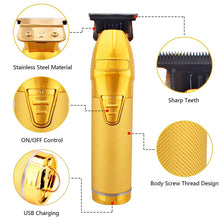 Load image into Gallery viewer, Professional Hair Clipper Beard Trimmer For Men Barber 0.1mm Baldhead Clippers Hair Cutting Machine Hair Cut T blade trimmer
