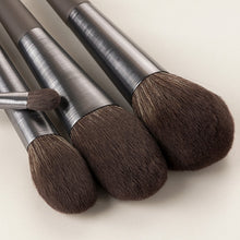 Load image into Gallery viewer, Long Brushed Aluminum Tube 9pcs Makeup Brushes Set Professional Cosmetic Eyeshadow Loose Powder Blush Smudge
