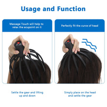 Load image into Gallery viewer, Electric Octopus Claw Scalp Massager Stress Relief Therapeutic Head Scratcher Stress Relief and Hair Stimulation Hands-Free USB
