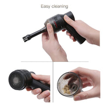Load image into Gallery viewer, Mini Portable Car Handheld Vacuum Cleaner Cordless USB Rechargeable Vacuum Cleaner Keyboard Home Office Car Cleaning Machine (Black)
