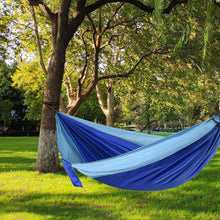 Load image into Gallery viewer, Hiking Camping Lightweight Hammocks Outdoor Backyard Leisure Hanging Swing Bed Furniture Leisure Sleeping Hanging Bed
