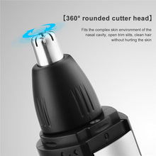 Load image into Gallery viewer, 3 In 1 Electric Hair Beard Nose Eyebrow Trimmer USB Rechargeable Hair Removal Shaver For Men Haircut Razor Tool Machine
