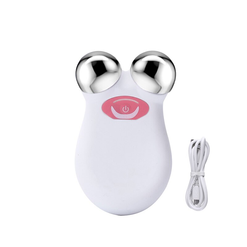 EMS Face Lifting Microcurrent Roller Massager Portable Anti Wrinkle Facial Skin Tightening Slimming Machine Cellulite Massage