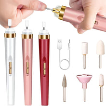 Load image into Gallery viewer, USB Professional Electric Pen-Shape Nail Grinder Machine LED Nail Art Drill Set File Nail Pedicure Drill Nails Apparatus
