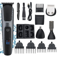 Load image into Gallery viewer, Multifunctional Hair Trimmer For Men Washable Clipper Professional Cordless Eyebrow Trimmer Beard Nose Ear Shaver Grooming Kit
