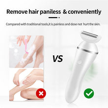 Load image into Gallery viewer, Electric Epilator Hair Shaving And Removal Female Facial Razor Skincare Trimmer For Women Facial Body Leg Electric Shaver
