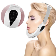 Load image into Gallery viewer, Chin V-Line Up Lift Belt Machine Blue LED Photon Face Lifting Slimming Vibration Massager Double Chin Reducer
