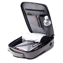 Load image into Gallery viewer, Business Man Backpack Waterproof Oxford Cloth Bag Multifunctional USB Charging Rucksack Male Large Capacity Laptop Bagpack
