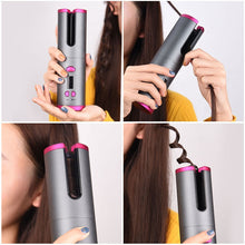 Load image into Gallery viewer, Cordless Automatic Hair Curler Iron Wireless Curling Iron USB Rechargeable Hair Curler For Curls Waves LCD Display Ceramic Curly
