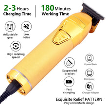 Load image into Gallery viewer, Professional Hair Clipper Beard Trimmer For Men Barber 0.1mm Baldhead Clippers Hair Cutting Machine Hair Cut T blade trimmer
