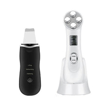 Load image into Gallery viewer, Ultrasonic Skin Scrubber Facial Cleaning Peeling Shovel Lifting Machine + Mesotherapy Electroporation RF Radio Frequency LED Photon Skin Care Beauty Device
