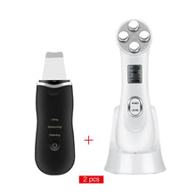Load image into Gallery viewer, Ultrasonic Skin Scrubber Facial Cleaning Peeling Shovel Lifting Machine + Mesotherapy Electroporation RF Radio Frequency LED Photon Skin Care Beauty Device
