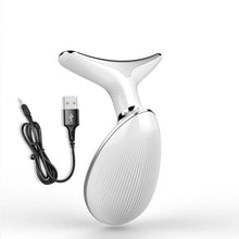 Load image into Gallery viewer, 3 Colors Led Facial Neck Massager Photon Skin Tighten Slimming Reduce Double Chin Anti Wrinkle Face Neck Lift Machine
