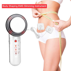 3 In 1 Ultrasonic Far Infrared EMS Facial Body Slimming Massager Skin Care Weight Loss Muscular Massage Firming Beauty Machine