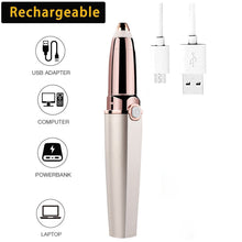 Load image into Gallery viewer, Rechargeable Electric Eyebrow Trimmer For Eyebrows  Women's Shaver Razors Portable Cosmetics Facial Hair Remover Makeup Tools
