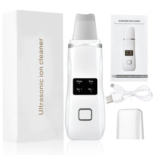 Load image into Gallery viewer, Ultrasonic Skin Scrubber Deep Cleaning Face Scrubber Vibrating Facial Cleansing Skin Spatula Peeling Beauty Instrument Device

