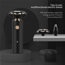 Load image into Gallery viewer, 2 In 1 Electric Shaver Men's Beard Nose Ear Trimmer Portable Haircut Razor 4D Blades Rechargeable Trimmer Machine For Travelling
