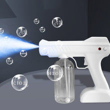 Load image into Gallery viewer, Electric Cordless Fogger 800ml Sprayer UV Atomization Disinfector Blue Light Nano Sprayer Gun For Home Office Hospital School
