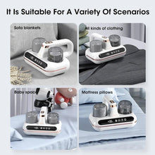 Load image into Gallery viewer, 10000Pa UV New Mattress Vacuum Mite Remover Cordless Handheld Cleaner Powerful Suction for Cleaning Bed Pillows Clothes Sofa
