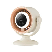Load image into Gallery viewer, Turbo Desk Fan With Digital Display 100 Speed Rechargeable Air Circulation Fan LED Light Wall Mountable Home Camping Cooling Fan
