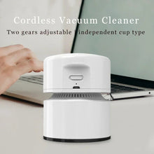 Load image into Gallery viewer, Mini Portable Vacuum Cleaner Desktop Cleaning Desk Vacuum Clean Up Dust Table Sweeper Creative Handheld For Office
