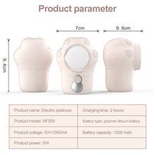 Load image into Gallery viewer, LED Screen Foot Grinder Wireless Dead Skin Callus Remover Mini Foot Drill  1600rpm 2000rpm 2800rpm with 3 Grinding Heads
