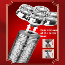Load image into Gallery viewer, 7-Blade Professional Beard Hair Electric Shaver for Men Rechargeable Head Electric Razor Bald Shaving Machine Metal Shell

