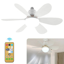 Load image into Gallery viewer, 40W Ceiling Fan Light LED E27 With Remote Control Dimming Suitable For Living Room Bedroom Kitchen And Home Use, 85-265V
