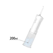 Load image into Gallery viewer, USB Rechargeable Water Flosser Portable Dental Water Jet 200ML IPX7 Waterproof Teeth Cleaner with 3 Jet Tip DIY Modes
