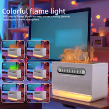 Load image into Gallery viewer, Bedroom White Noise Bluetooth Speaker Colorful Light Imitation Flame Soundbar Timed Shutdown MP3 Music Player Sleep Aid Speaker
