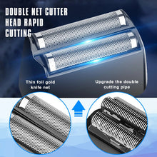 Load image into Gallery viewer, LCD Electric Mini Beard Shavers for Men's Face Cleaning and Straight Razor Bald Head Hair Trimmers Repair Sideburns Pocket Razor

