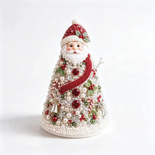 Load image into Gallery viewer, DIY Beaded Christmas Tree Craft Kit Crystal Bead Mini Tree with Angel Topper, Handmade Holiday Tabletop Decor for Home Christmas
