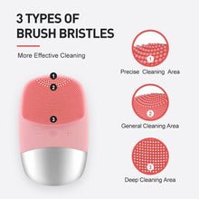 Load image into Gallery viewer, Electric Face Cleansing Brush Facial Cleanser Sonic Facial Cleansing Brush Scrubber Skin Massager
