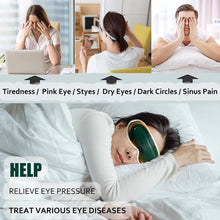 Load image into Gallery viewer, Electric Heated &amp; Vibration Eye Massager Sleep Eye Mask Relieve Eye Fatigue Dry Eyes Dark Circles Improve Sleep Eye Care Tools

