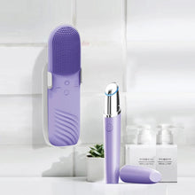Load image into Gallery viewer, Rechargeable Mini Travel Home Beauty Waterproof Electric Hand Held Silicond Exfoliate Brush For Face
