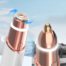 Load image into Gallery viewer, 2 in 1 Face Shaver and Eyebrow Trimmer Rechargeable Lips Body Facial Hair Remover
