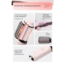 Load image into Gallery viewer, 2-In-1 Smart Wireless Electric Comb For Straightening And Curling Hair, Large Capacity, Salon-Quality Accessory
