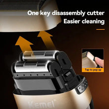 Load image into Gallery viewer, Electric Razor Electric Shaver Rechargeable Shaving Machine For Men Shaver Beard Razor Wet-Dry Use Beard Trimmer Charging Base
