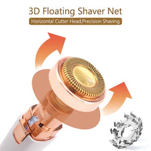 Load image into Gallery viewer, 2 In 1 Electric Eyebrow Trimmer USB Rechargeable Hair Remover Women Shaver  LED Light Lady Epilator Razor Face Makeup Tool
