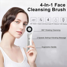 Load image into Gallery viewer, Facial Cleansing Brush IPX 7 Waterproof Electric Facial Brush 2 Adjustable Speeds Facial Brush Cleaner
