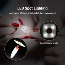 Load image into Gallery viewer, Professional 18000RPM Electric Portable Nail Drill Machine USB Rechargeable Low Noise Nail Sander File for Manicure Salon Tools
