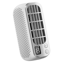 Load image into Gallery viewer, Portable Bladeless Fan Desktop Cooling Fan with Night Light 5 Wind Speeds 2 Light Modes for Home Office Outdoor Camping Travel
