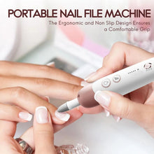 Load image into Gallery viewer, Cordless Electric Nail File Set Portable Nail Drill Machine for Hand Foot Care Tool for Calluses Thick Nails Grind Trim Polish
