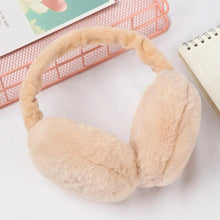 Load image into Gallery viewer, Fashion Autumn Winter Earmuffs Women Men Ear Warmer Plush Solid Color Adjustable Foldable Ear Muffs Earflap Earmuffs
