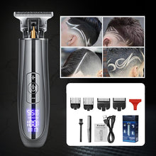 Load image into Gallery viewer, Portable Electric Hair Clipper For Men USB Rechargeable Trimmer LCD Display Barber Ceramic Blade Cutter Razor Shaver Machine

