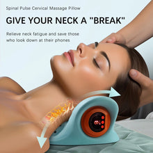 Load image into Gallery viewer, Electric Neck Massager Cervical Pillow EMS Traction Pulse Heating Vibration Massage Spine Support Muscle Relaxation Relieve Pain
