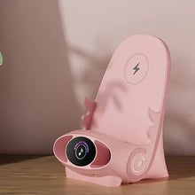 Load image into Gallery viewer, Magnetic Mini Chair Wireless Fast Charger Phone Stand Holder Upgraded Wireless Charging Station Phone with Speaker Function
