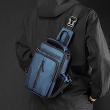 Load image into Gallery viewer, Fashion Men's Chest Bag Shoulder Backpack Waterproof Sling Cross Body Satchel Travel Bags with USB Charging Port Gifts
